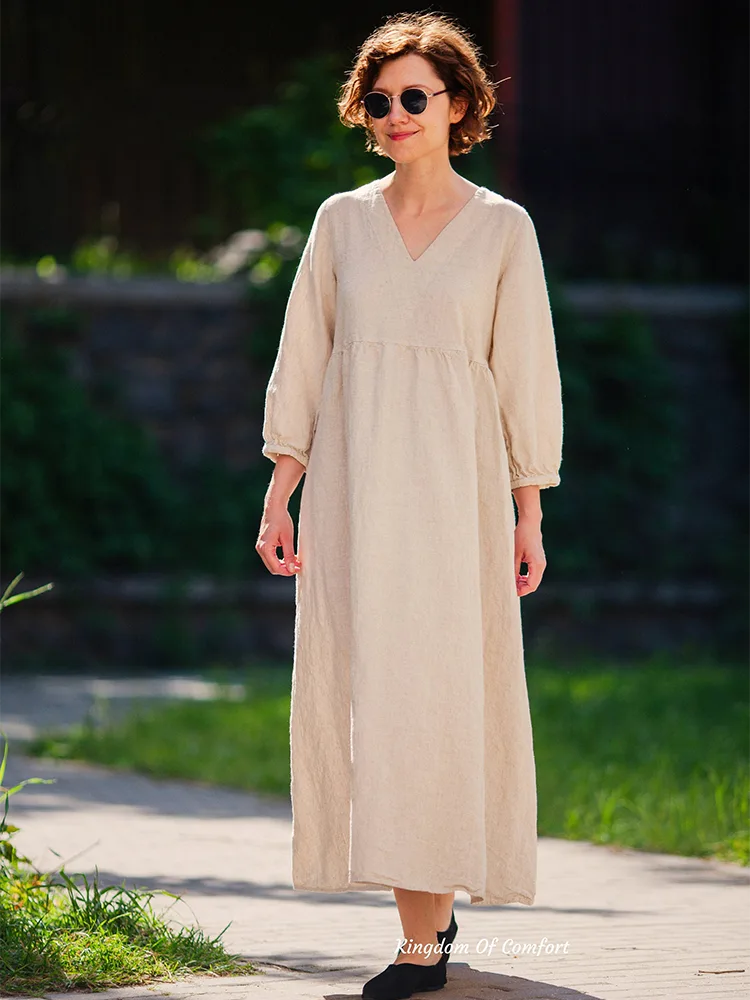 Linen Dress: ຮັກສາເຈົ້າໃຫ້ເຢັນແລະສະຫງ່າງາມໃນລະດູຮ້ອນ ~